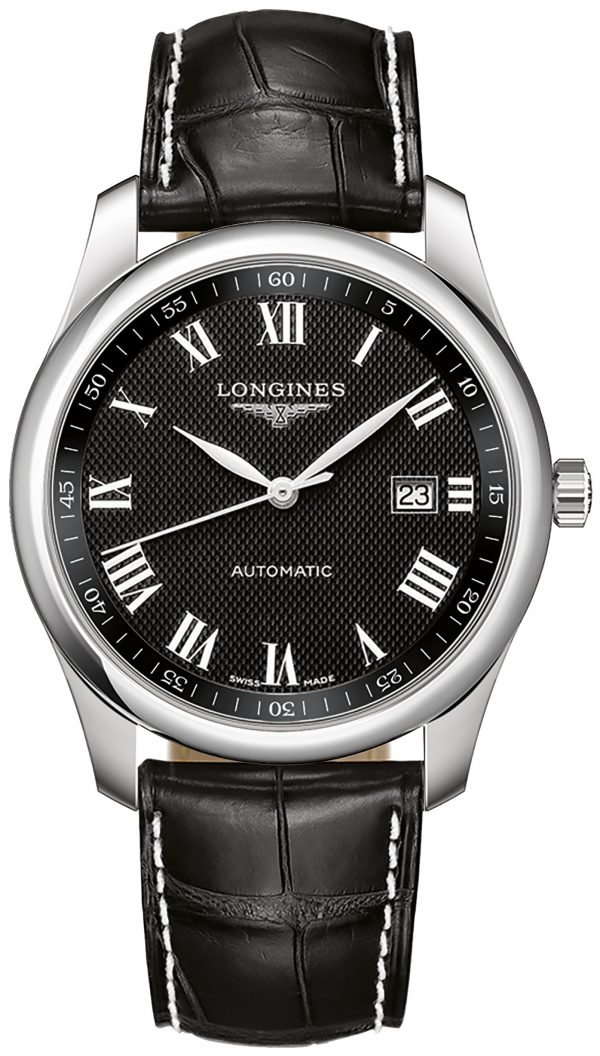 Longines Master L2.793.4.51.7 Kello Musta / Nahka