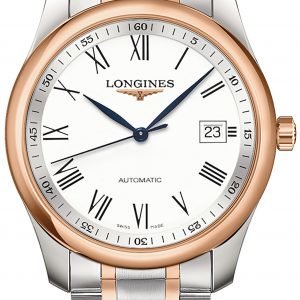 Longines Master L2.793.5.11.7 Kello Valkoinen / 18k Punakultaa