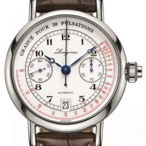 Longines Master L2.801.4.23.2 Kello Valkoinen / Nahka