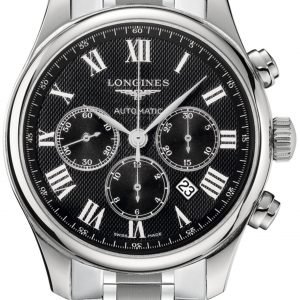 Longines Master L2.859.4.51.6 Kello Musta / Teräs