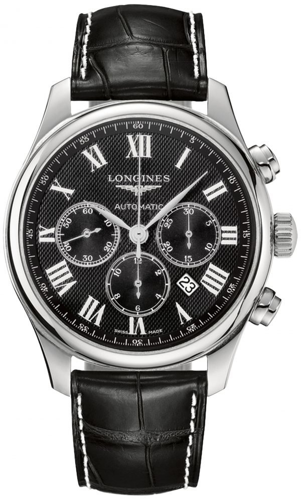 Longines Master L2.859.4.51.7 Kello Musta / Nahka