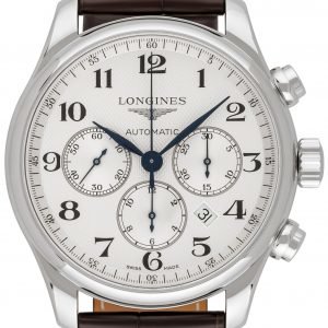 Longines Master L2.859.4.78.3 Kello Hopea / Nahka