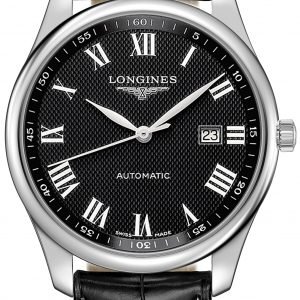 Longines Master L2.893.4.51.8 Kello Musta / Nahka