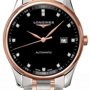 Longines Master L2.893.5.57.7 Kello Musta / Punakultasävyinen