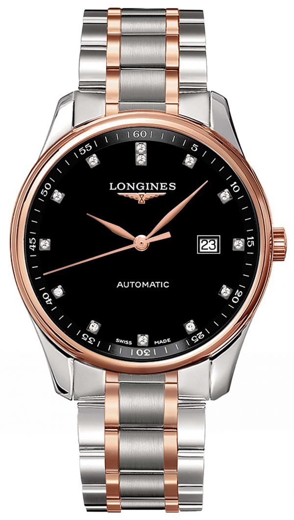 Longines Master L2.893.5.57.7 Kello Musta / Punakultasävyinen