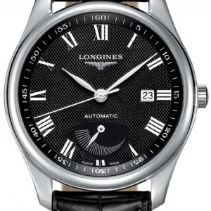 Longines Master L2.908.4.51.8 Kello Musta / Nahka