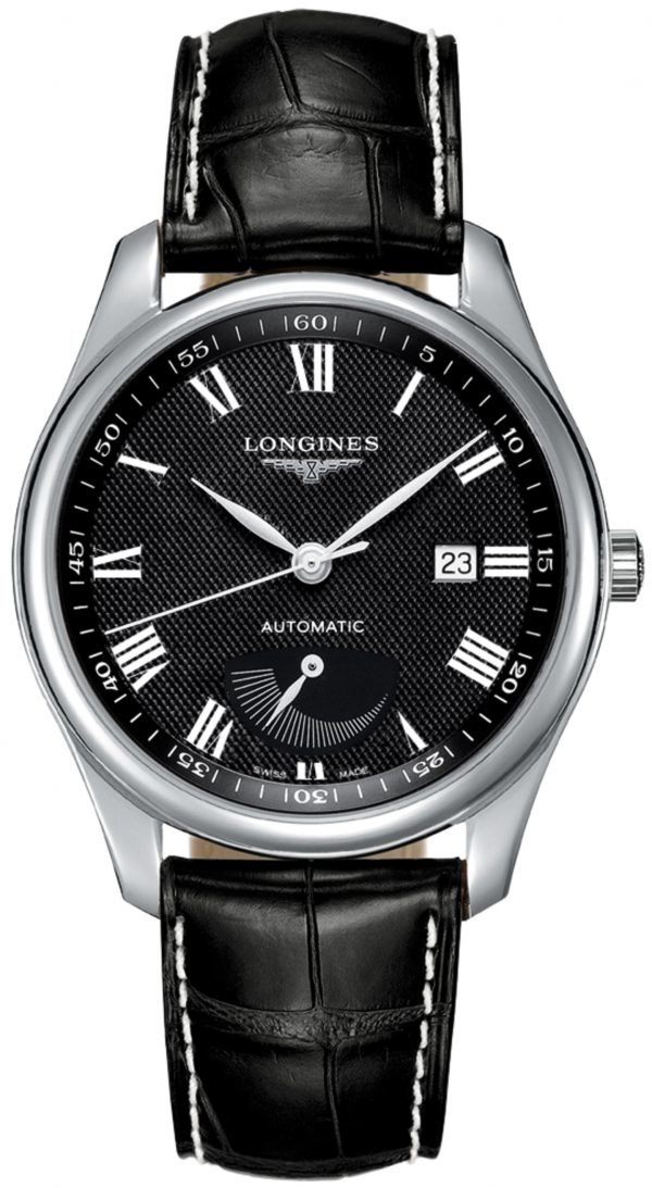 Longines Master L2.908.4.51.8 Kello Musta / Nahka