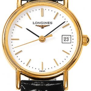 Longines Presences L4.319.2.12.2 Kello Valkoinen / Nahka