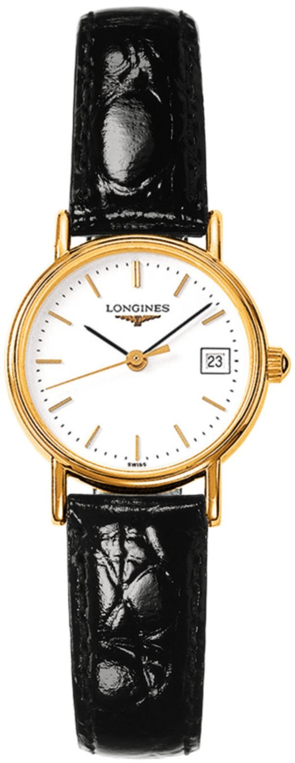 Longines Presences L4.319.2.12.2 Kello Valkoinen / Nahka