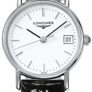 Longines Presences L4.319.4.12.2 Kello Valkoinen / Nahka