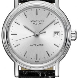 Longines Presences L4.321.4.72.2 Kello Hopea / Nahka