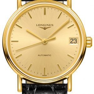 Longines Presences L4.322.2.32.2 Kello Kullattu / Nahka