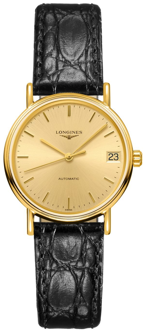 Longines Presences L4.322.2.32.2 Kello Kullattu / Nahka