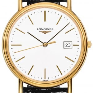 Longines Presences L4.790.2.12.2 Kello Valkoinen / Nahka