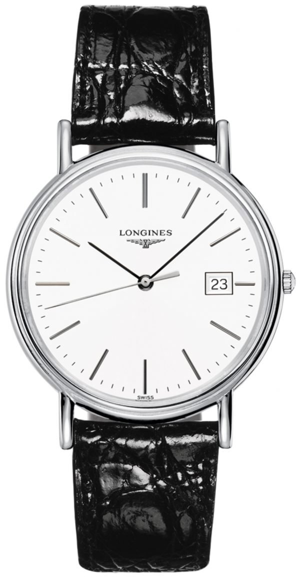 Longines Presences L4.790.4.12.2 Kello Valkoinen / Nahka