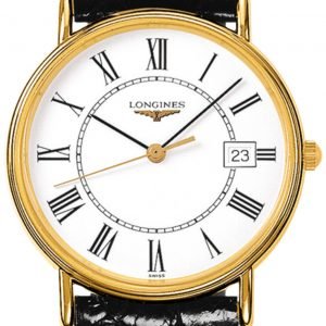 Longines Presences L4.819.2.11.2 Kello Valkoinen / Nahka