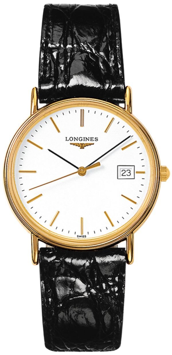 Longines Presences L4.819.2.12.2 Kello Valkoinen / Nahka