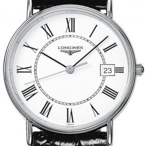 Longines Presences L4.819.4.11.2 Kello Valkoinen / Nahka