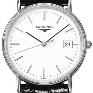 Longines Presences L4.819.4.12.2 Kello Valkoinen / Nahka