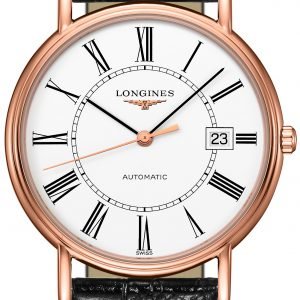 Longines Presences L4.921.1.11.2 Kello Valkoinen / Nahka