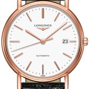 Longines Presences L4.921.1.12.2 Kello Valkoinen / Nahka