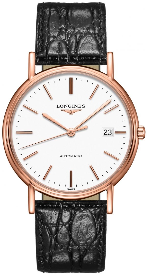 Longines Presences L4.921.1.12.2 Kello Valkoinen / Nahka