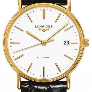 Longines Presences L4.921.2.12.2 Kello Valkoinen / Nahka