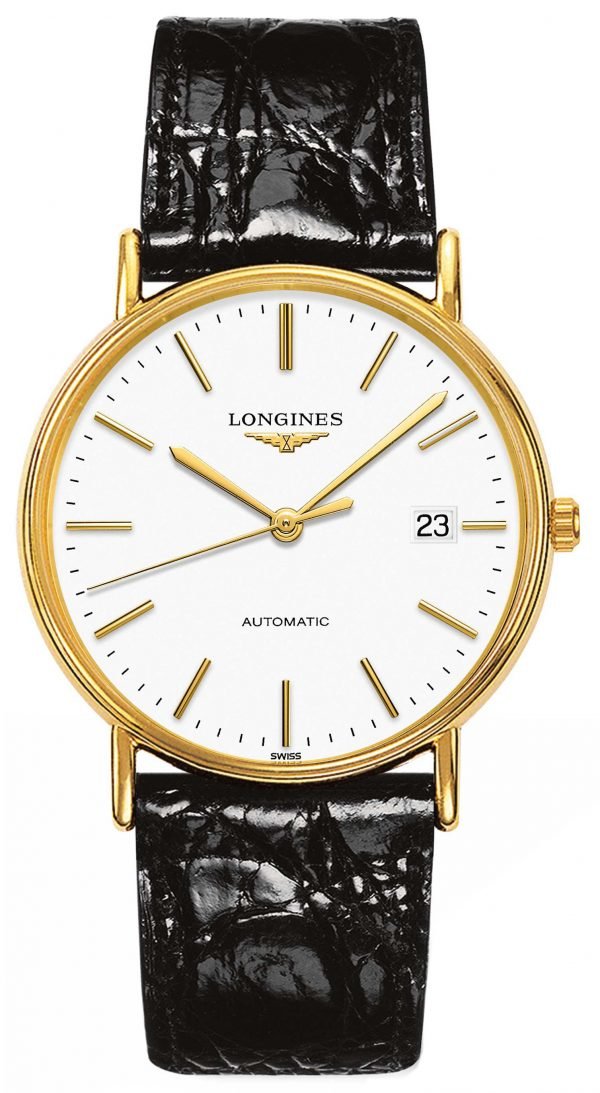 Longines Presences L4.921.2.12.2 Kello Valkoinen / Nahka