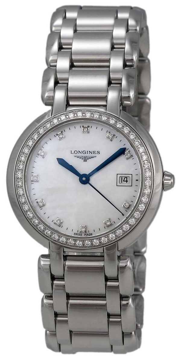 Longines Primaluna L8.112.0.87.6 Kello Valkoinen / Teräs