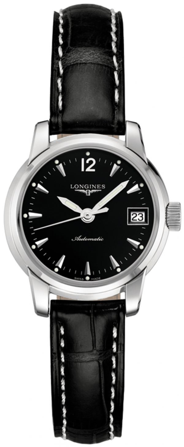 Longines Saint-Imier L2.263.4.52.3 Kello Musta / Nahka