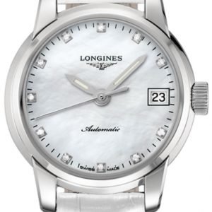 Longines Saint-Imier L2.263.4.87.2 Kello Valkoinen / Nahka