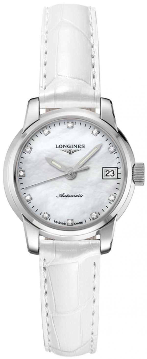 Longines Saint-Imier L2.263.4.87.2 Kello Valkoinen / Nahka