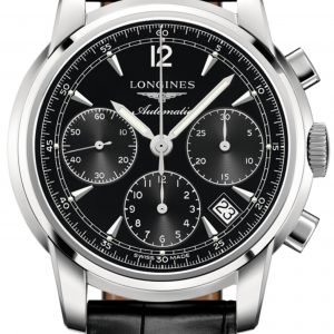 Longines Saint-Imier L2.752.4.52.4 Kello Musta / Nahka