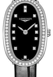 Longines Symphonette L2.304.0.57.0 Kello Musta / Nahka