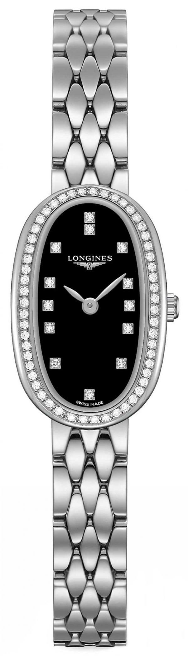 Longines Symphonette L2.304.0.57.6 Kello Musta / Teräs