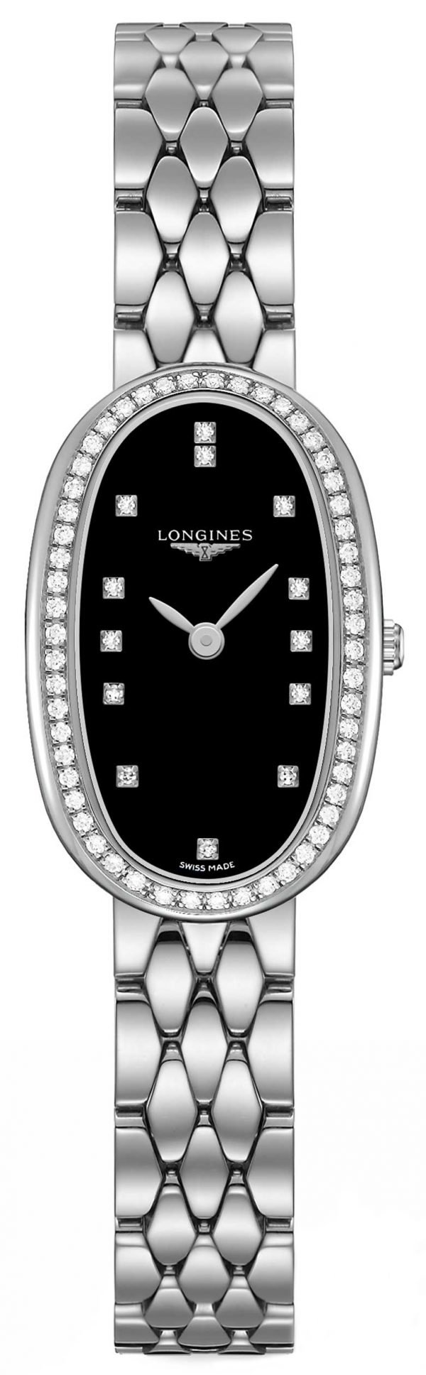 Longines Symphonette L2.305.0.57.6 Kello Musta / Teräs