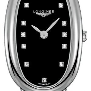 Longines Symphonette L2.305.4.57.0 Kello Musta / Nahka