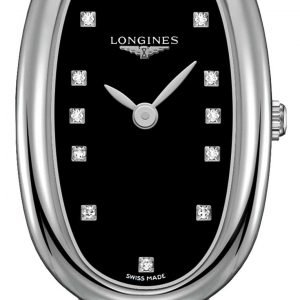 Longines Symphonette L2.305.4.57.6 Kello Musta / Teräs