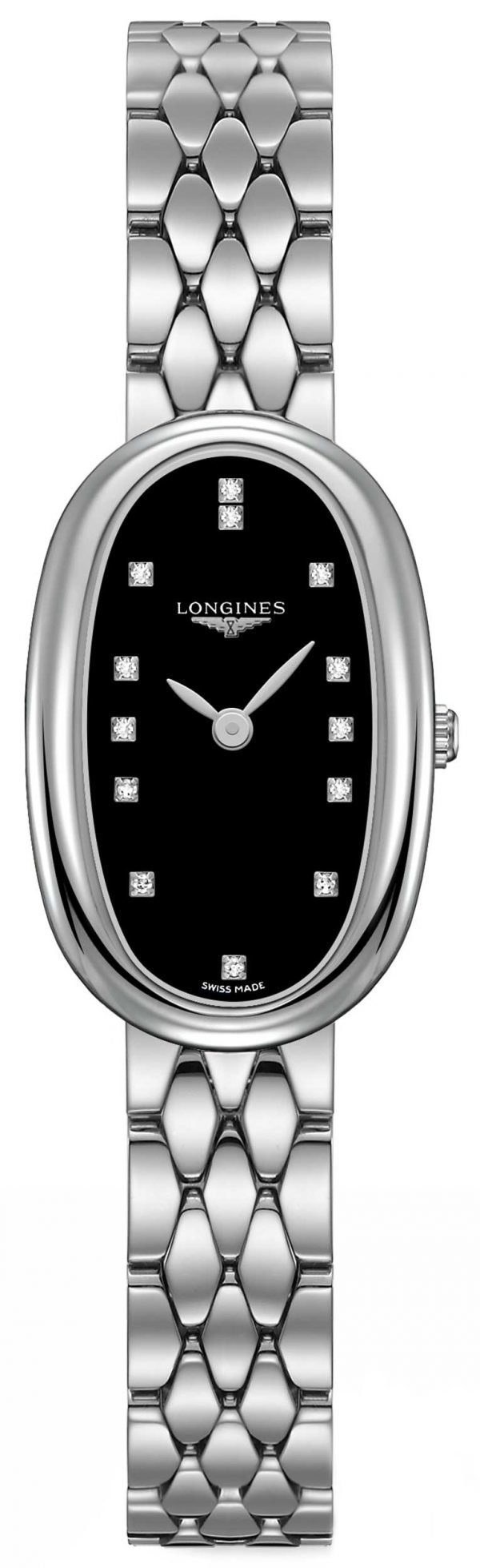 Longines Symphonette L2.305.4.57.6 Kello Musta / Teräs