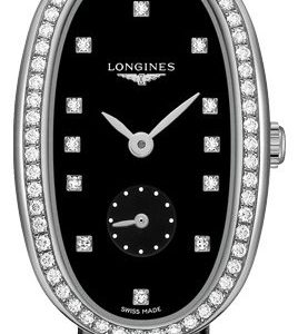 Longines Symphonette L2.306.0.57.0 Kello Musta / Nahka