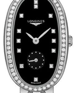 Longines Symphonette L2.306.0.57.6 Kello Musta / Teräs