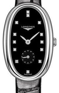 Longines Symphonette L2.306.4.57.0 Kello Musta / Nahka