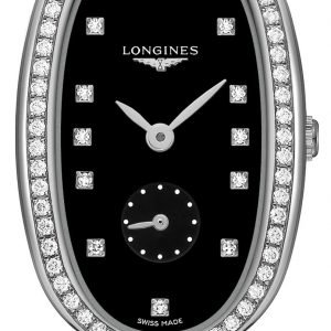 Longines Symphonette L2.307.0.57.0 Kello Musta / Nahka