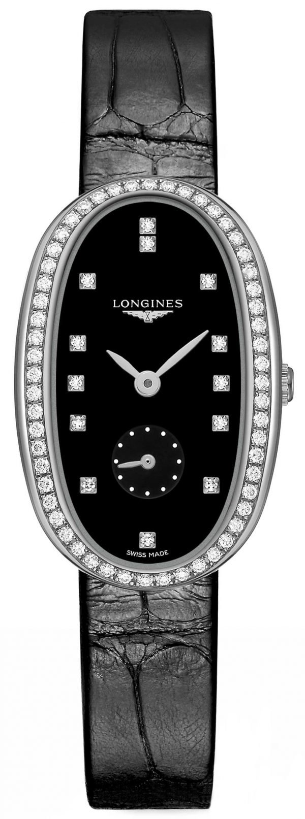 Longines Symphonette L2.307.0.57.0 Kello Musta / Nahka