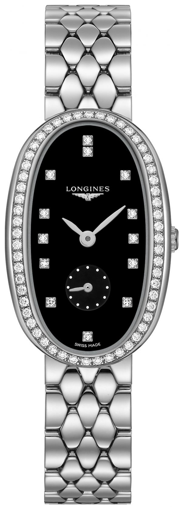 Longines Symphonette L2.307.0.57.6 Kello Musta / Teräs