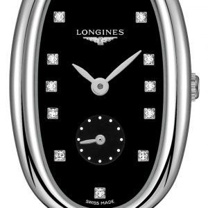 Longines Symphonette L2.307.4.57.0 Kello Musta / Nahka