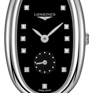 Longines Symphonette L2.307.4.57.6 Kello Musta / Teräs