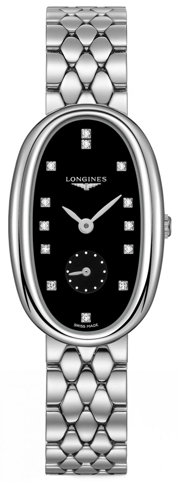 Longines Symphonette L2.307.4.57.6 Kello Musta / Teräs