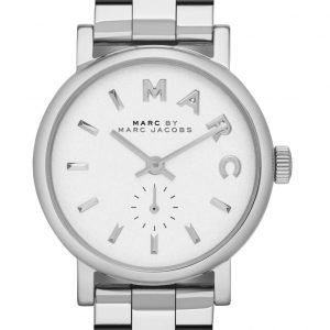 Marc By Marc Jacobs Baker Mbm3246 Kello Valkoinen / Teräs