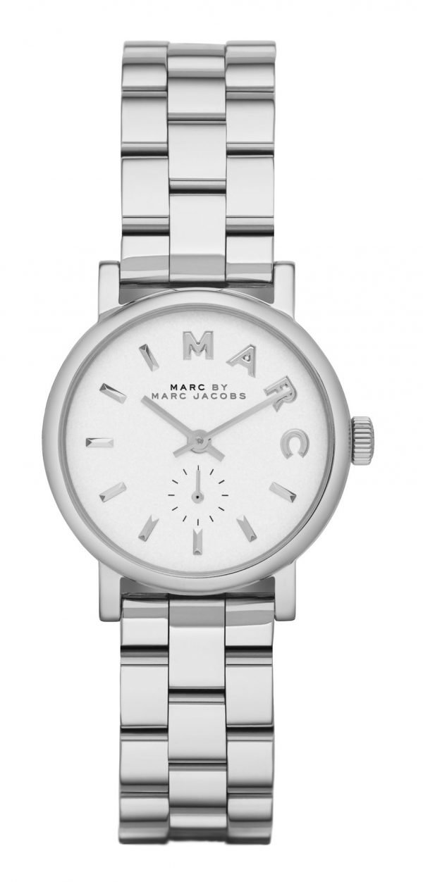 Marc By Marc Jacobs Baker Mbm3246 Kello Valkoinen / Teräs